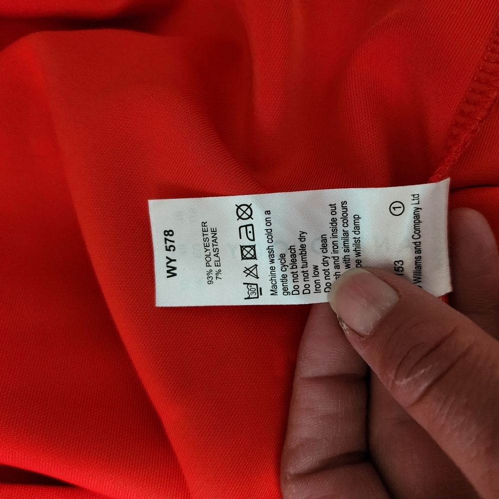 Anthology orange scuba frill sheath dress size 16 - Picture 8 of 8